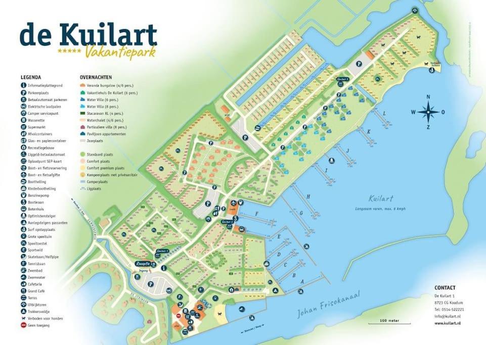 Ervaar 'Fryske Weelde' Op Vijf Sterren Vakantiepark De Kuilart Koudum Extérieur photo